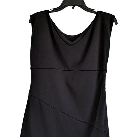 EUC New Directions Black Sheath Dress, M - Picture 6 of 7